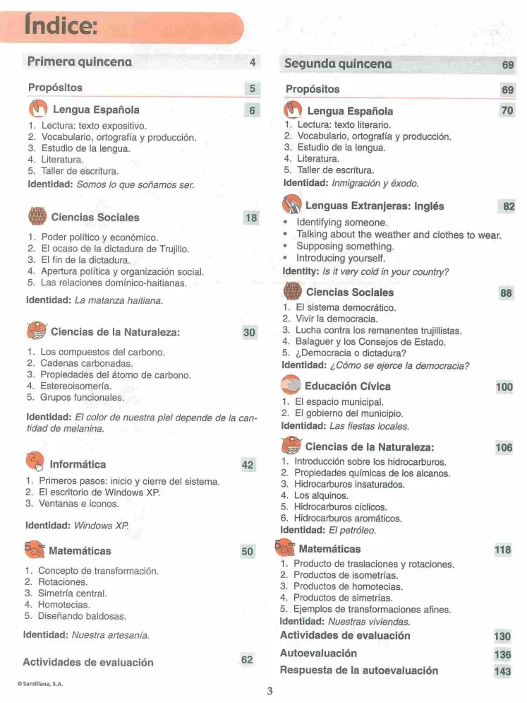 Módulo 1 - 4° Bachillerato (Prepara) PDF 3 Índice del Módulo 1 Prepara de 4to de Bachillerato