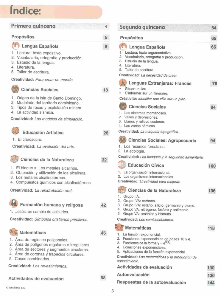 Índice del Módulo 7 Prepara de 3ro de Bachillerato