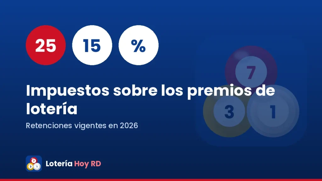 ¿Cuánto se paga de impuestos por un premio de lotería en RD? 1 ¿Cuánto se paga de impuestos por un premio de lotería en RD?