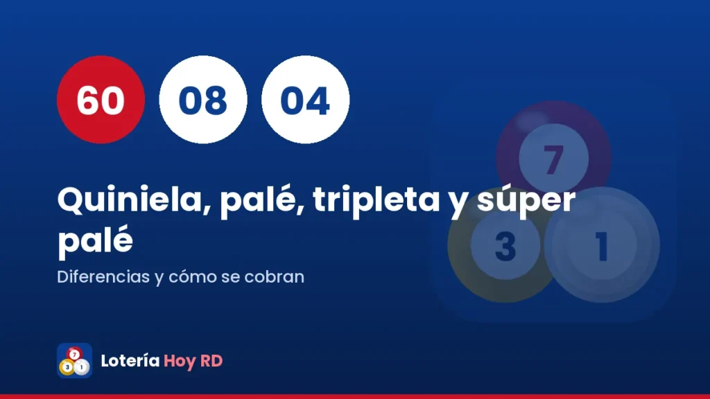 Quiniela, palé, tripleta y súper palé: diferencias y cómo se cobran 1 Quiniela, palé, tripleta y súper palé: diferencias y cómo se cobran