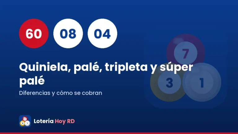 Quiniela, palé, tripleta y súper palé: diferencias y cómo se cobran